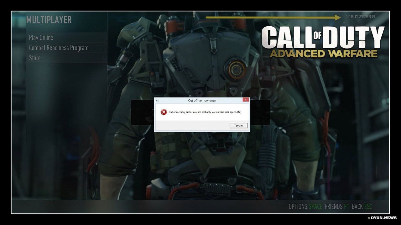 Codaw Out Of Memory Error