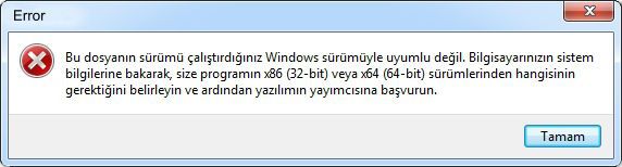 Codaw Windows Versiyon Error