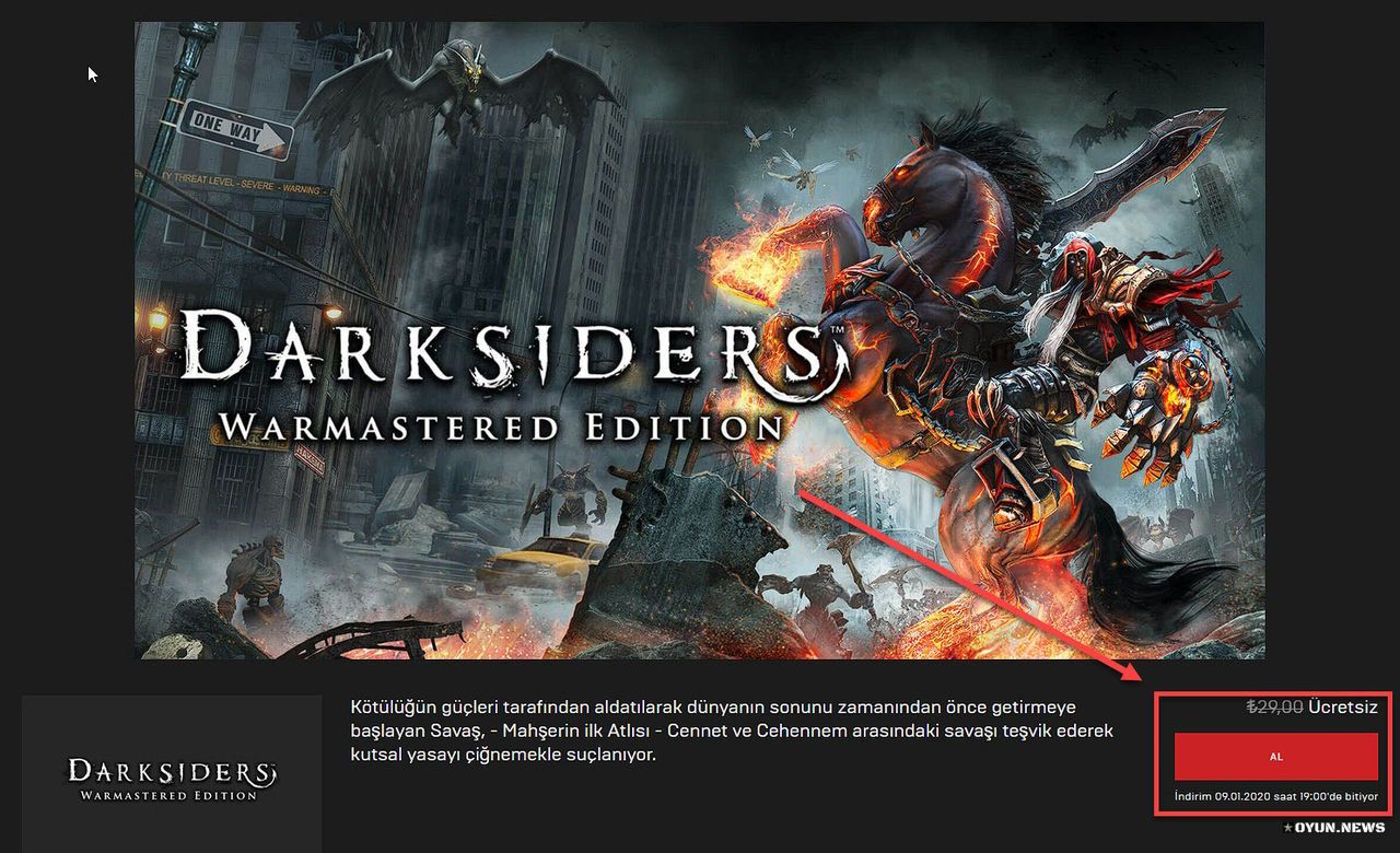 Darksiders Warmastered Edition Kampanya