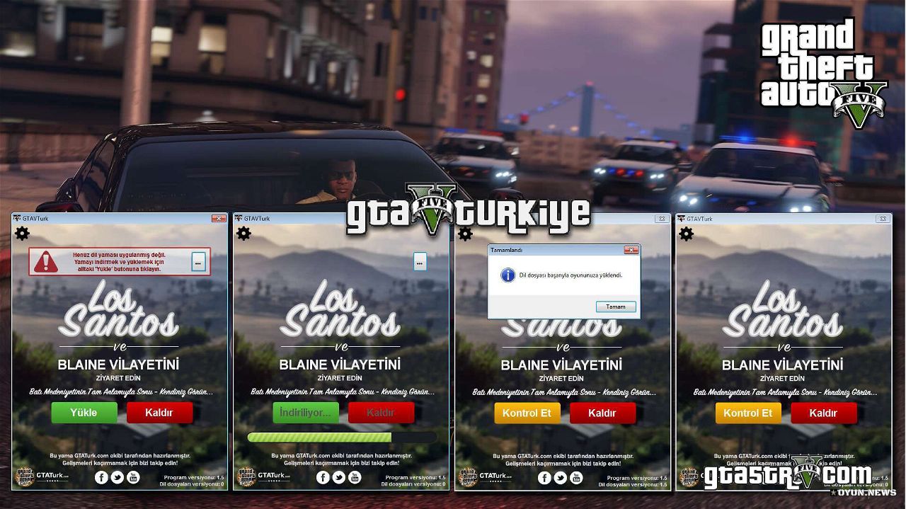 Grand Theft Auto 5 (GTA5) Türkçe Yama Kurulum