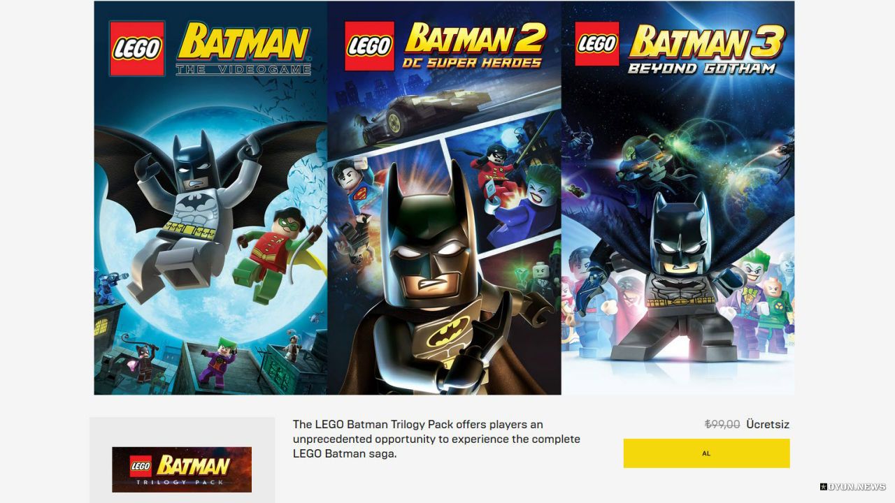 LEGO Batman Trilogy Pack Kampanya