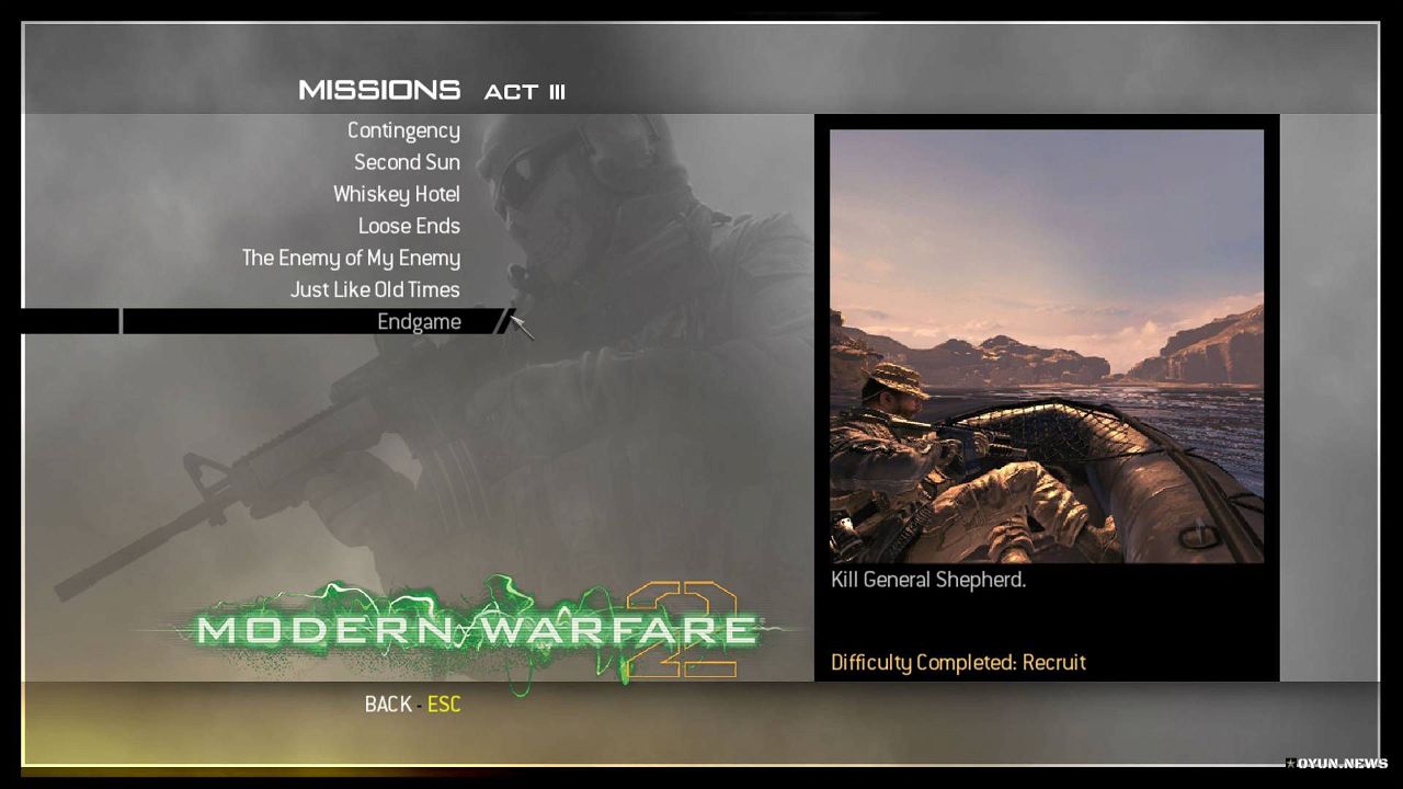 Call of Duty Modern Warfare 2 Save Game