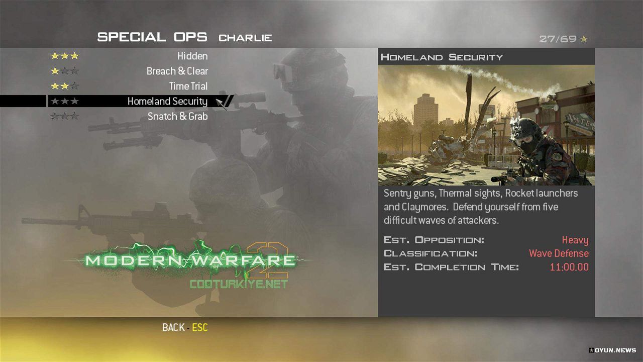 Mw2 Special Ops Charlie Homeland Security