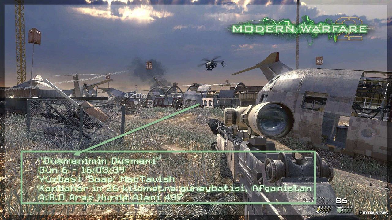Call of Duty 6 Modern Warfare 2 Türkçe Yama Alt Yazı