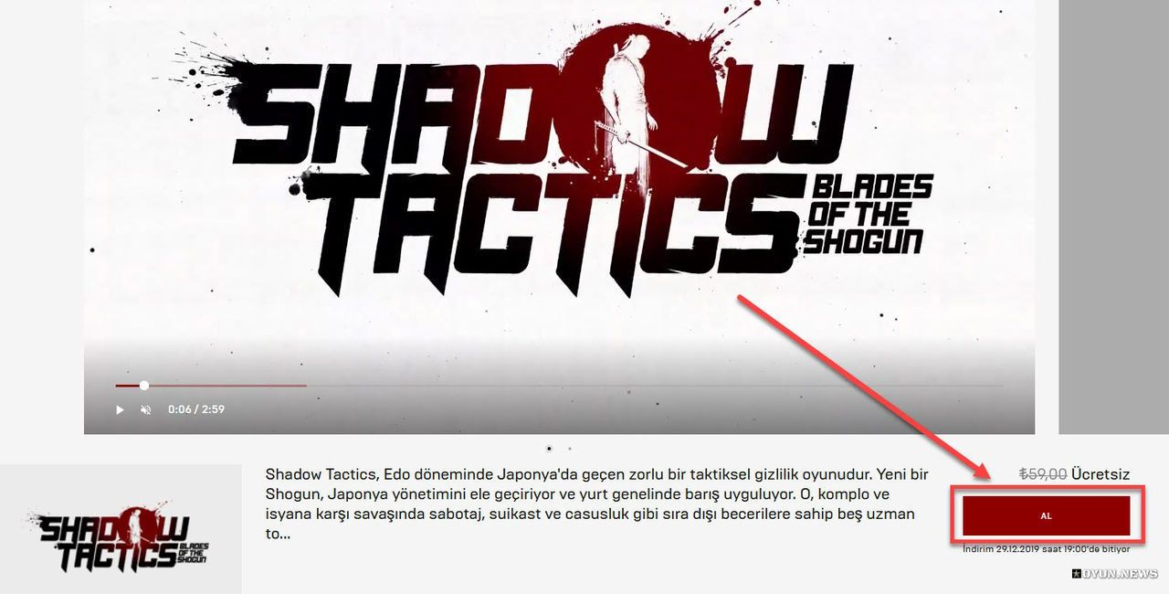 Shadow Tactics: Blades of The Shogun Kampanya