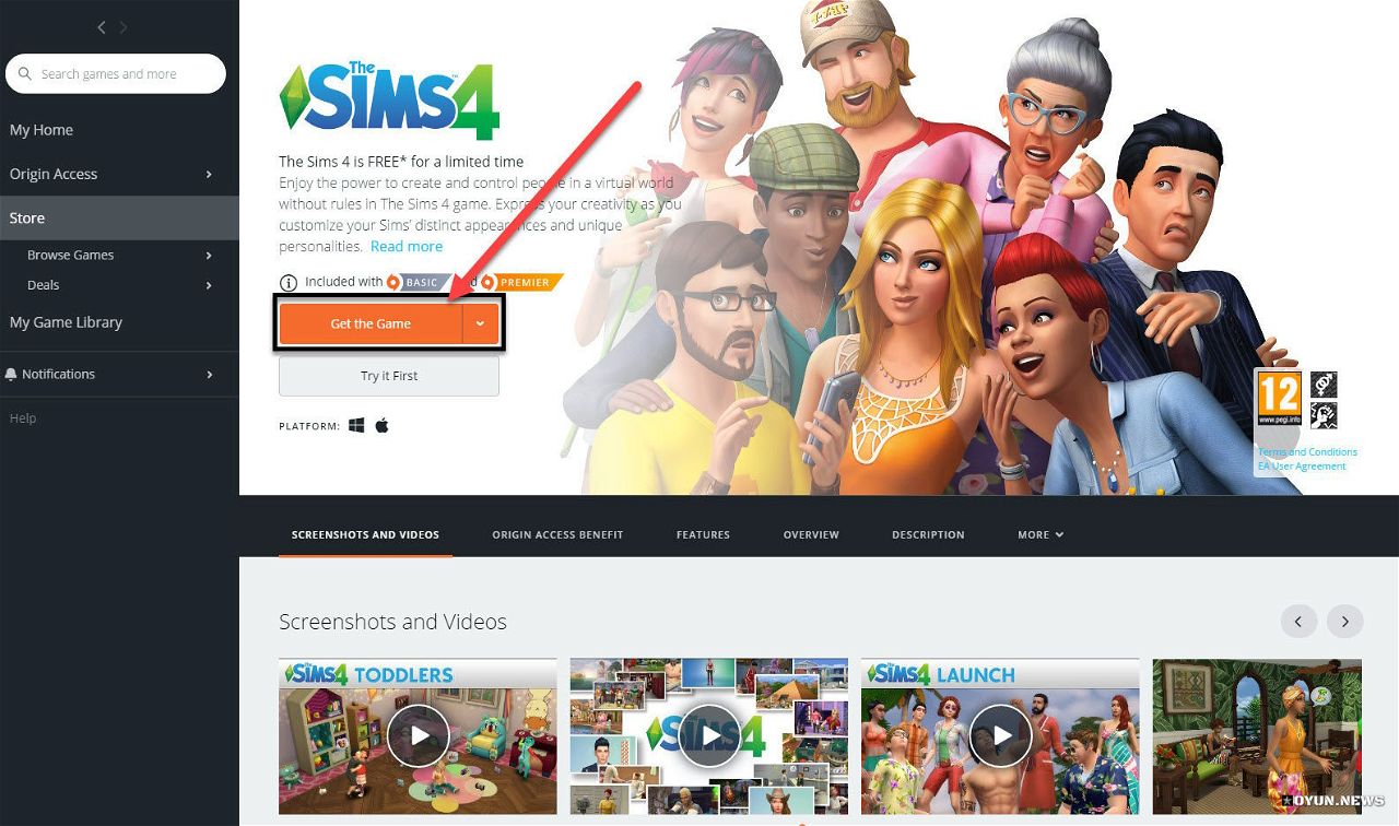 The Sims 4 Origin Free Kampanya