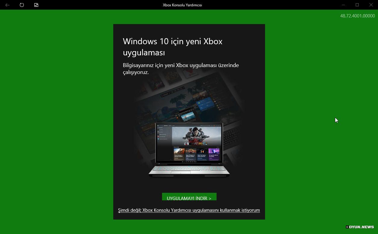 Windows 10 Icin Xbox Uygulaması Yukleme Penceresi