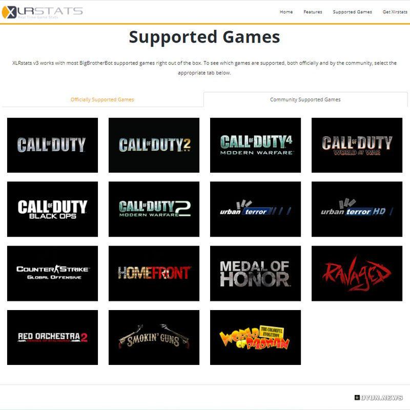 Xlrstats Supported Games List