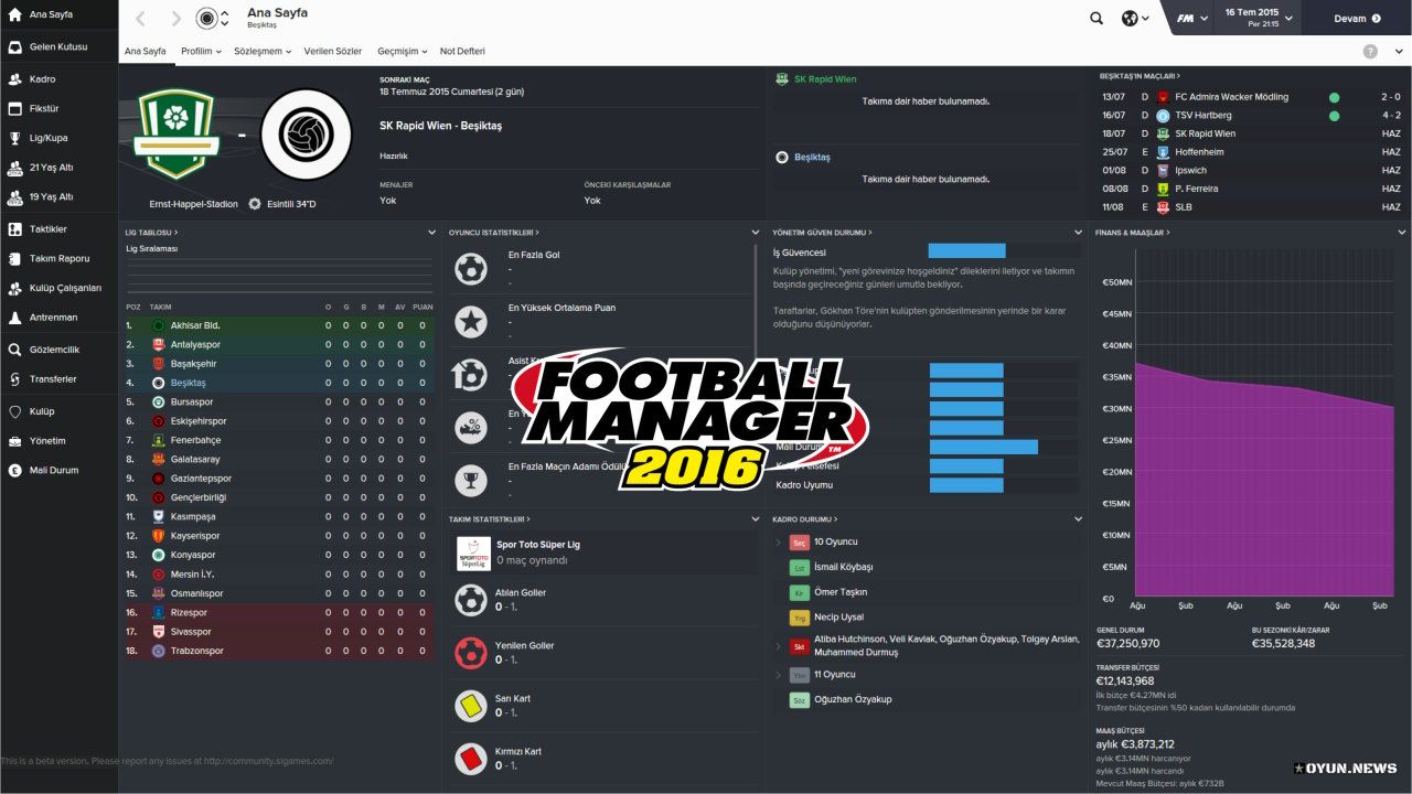 Football Manager 2016 Minimum ve Önerilen Sistem Gereksinimleri