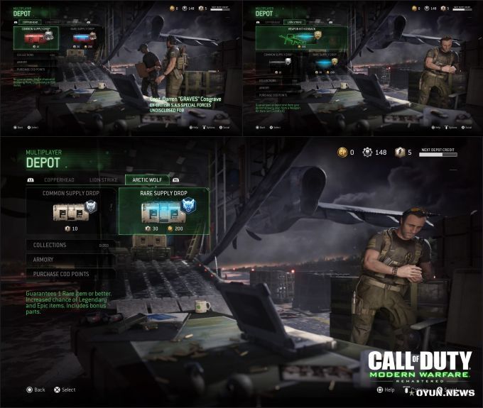 Call of Duty Modern Warfare Remastered Depot Supply Drop