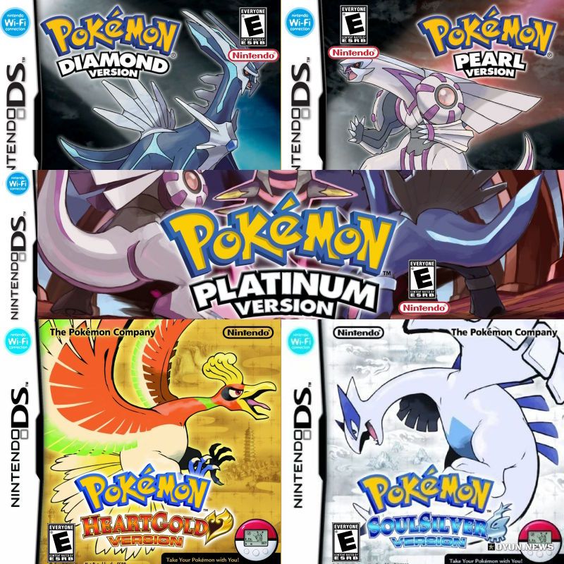 Pokémon DIAMOND ve PEARL, Pokémon PLATINUM, Pokémon HEARTGOLD ve SOULSILVER