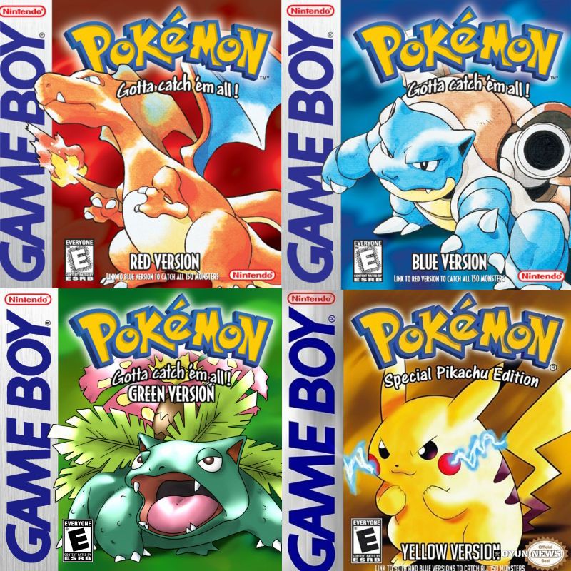 Pokémon RED, GREEN, BLUE, YELLOW